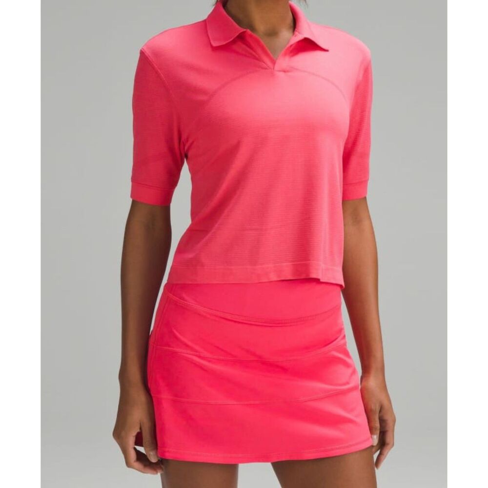 Lululemon Swiftly Tech Relaxed Fit Polo Pink Women’s Size 8
